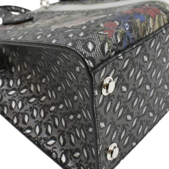 LOUIS VUITTON  City Steamer Floral Print Canvas Tote Bag Grey/Silver - Picture 8 of 13